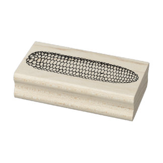 Vintage Corn on the Cob Rubber Stamp