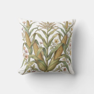 Vintage Corn Stalk Botanical Cushion