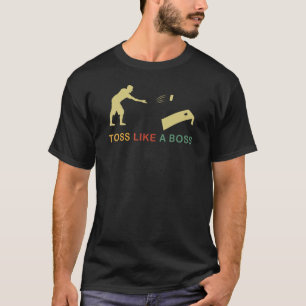 Vintage Cornhole Retro Toss Like A Boss 1 T-Shirt
