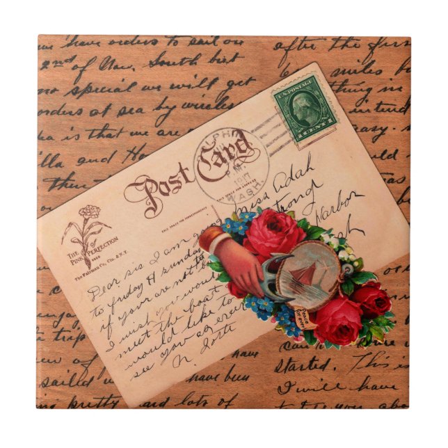 Vintage Correspondence Tile (Front)