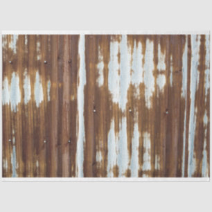 Vintage Corrugated Tin Tissue Paper