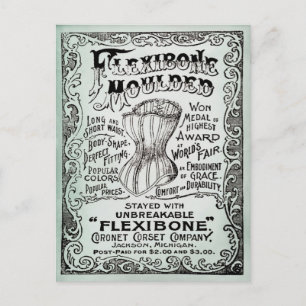 Vintage Corset Clothing Advertisement Postcard