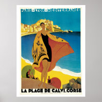 Vintage Corsica by Train Travel Ad