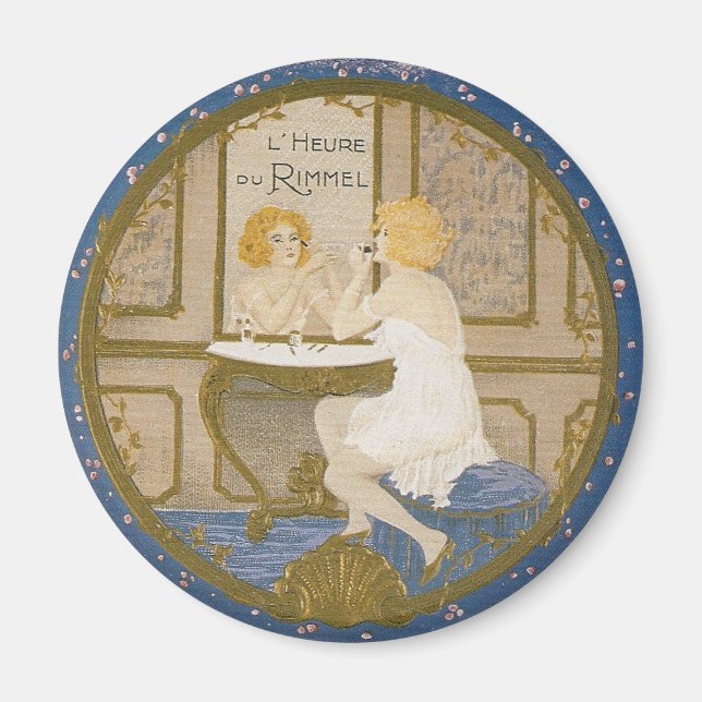 Vintage Cosmetic Ad Magnet (Front)