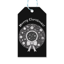 Vintage Cosmic Ornament Gift Tag | Space-Themed Ch