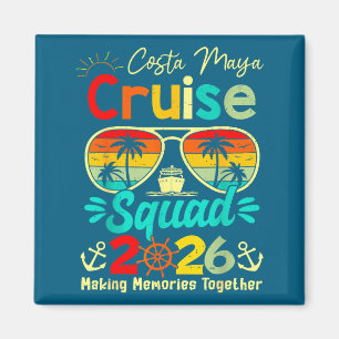 Vintage Costa-maya Cruise Squad 2026 Cruising Ship Magnet