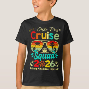 Vintage Costa-maya Cruise Squad 2026 Cruising Ship T-Shirt