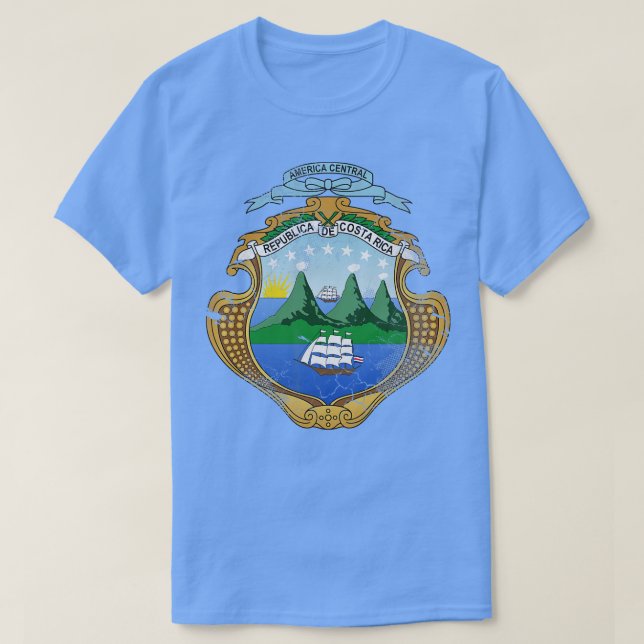 Vintage Costa Rica Costa Rican T-Shirt (Design Front)