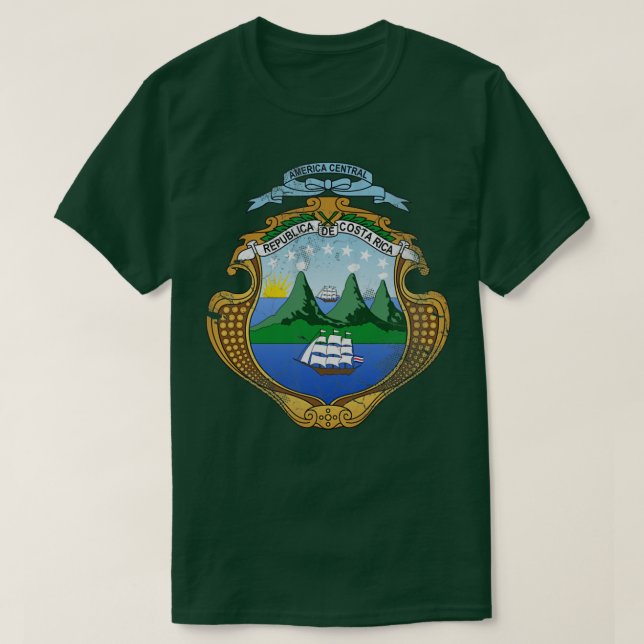 Vintage Costa Rica Costa Rican T-Shirt (Design Front)