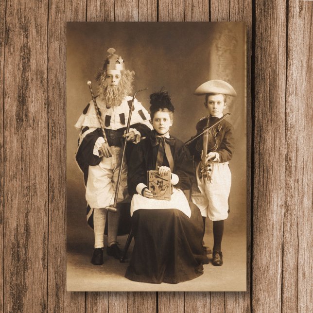 Vintage Costume Party Stretched Canvas Print (Creator Uploaded)