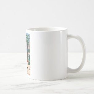 Vintage Cote D'Azur Beach Girl Coffee Mug