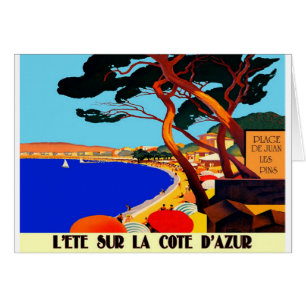 Vintage Cote D'Azur French Travel