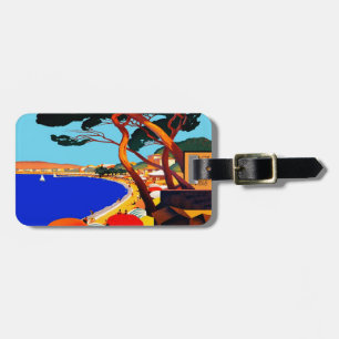 Vintage Cote D'Azur French Travel Luggage Tag