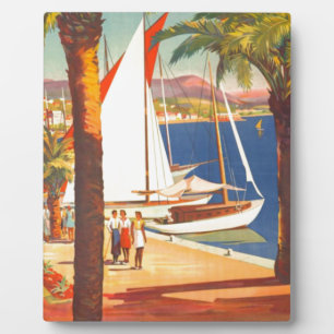 Vintage Cote D'Azur French Travel Plaque
