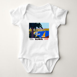 Vintage Cote D'Azur Travel Baby Bodysuit