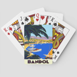 Vintage Cote D'Azur Travel Playing Cards