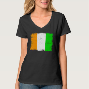 Vintage Côte d'Ivoire Flag Ivorian Independence Da T-Shirt