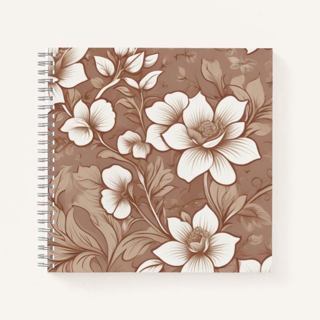 Vintage Cottage Floral Notebook (Front)