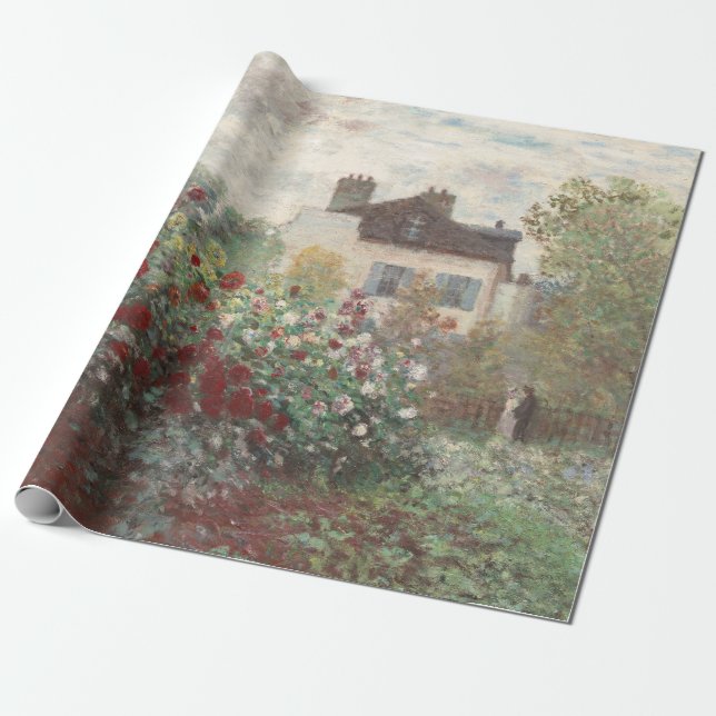 Vintage Cottage Garden Print Wrapping Paper (Unrolled)