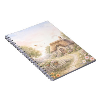 Vintage Cottage Spiral Photo Notebook