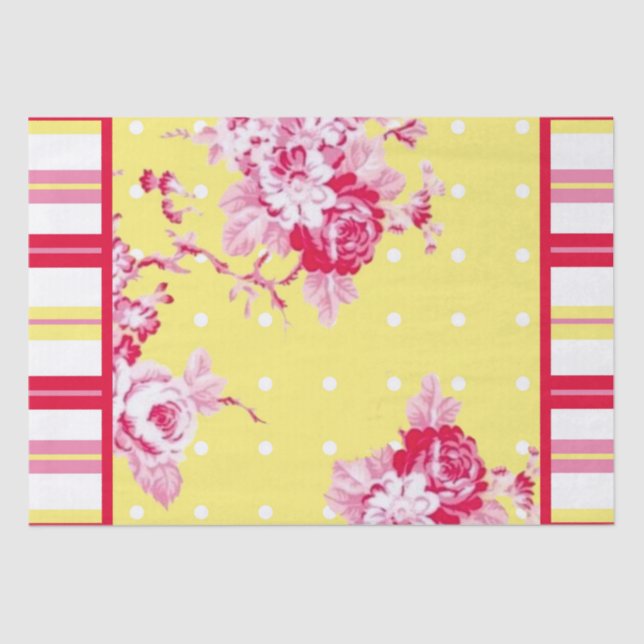 Vintage Cottage Tissue Paper (Front)