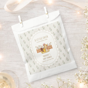 Vintage Cottagecore Chicken Floral Baby Shower Favour Bags
