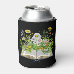 Vintage Cottagecore design with wildflowers Can Cooler