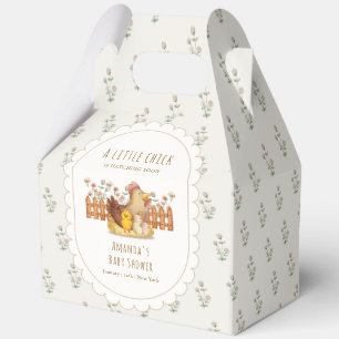 Vintage Cottagecore Floral Chicken Baby Shower  Favour Box
