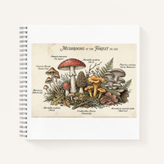 Vintage Cottagecore Mushroom Journal