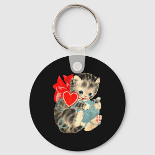 Vintage Cottagecore Retro Valentine Shop Uni Adult Key Ring