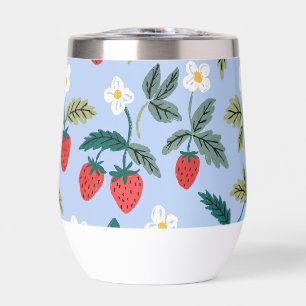 Vintage Cottagecore Strawberry Pattern