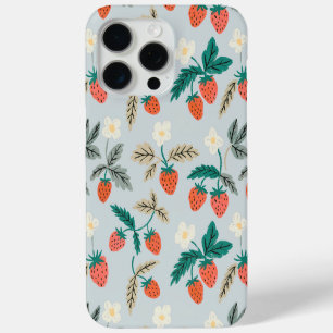 Vintage Cottagecore Strawberry Pattern iPhone 15 Pro Max Case