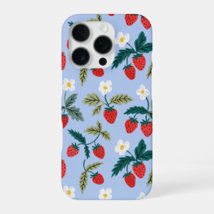 Vintage Cottagecore Strawberry Pattern iPhone 16 Pro Case