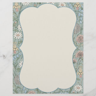 Vintage Cottagecore Wildflower Custom Letterhead