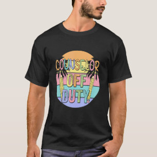 Vintage Counsellor Off Duty Summer Vacation Palm B T-Shirt