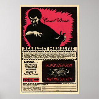 Vintage Count Dante Advertisement Art Poster