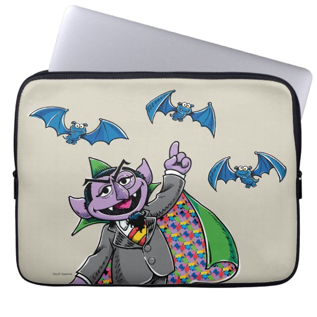 Vintage Count von Count Laptop Sleeve (Front)