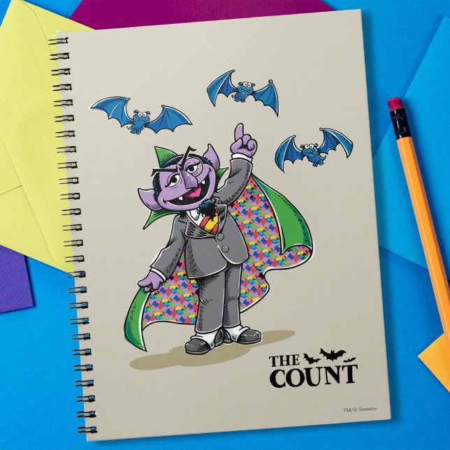 Vintage Count von Count Notebook (Notebook on table)