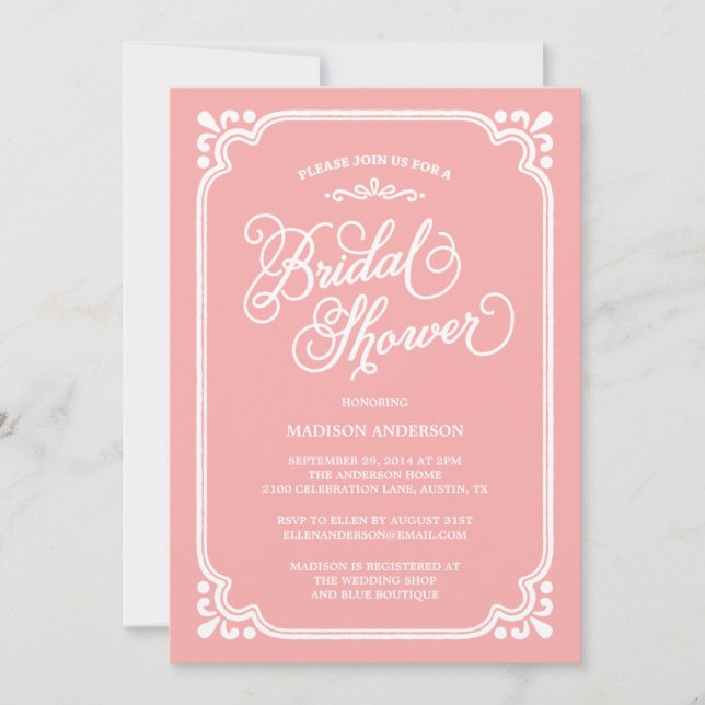 Vintage Country | Bridal Shower Invitation (Front)