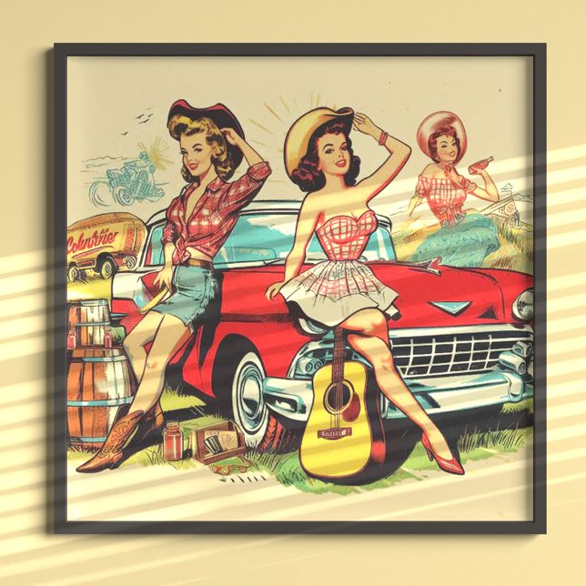 Vintage Country Girls Poster (Creator Uploaded)