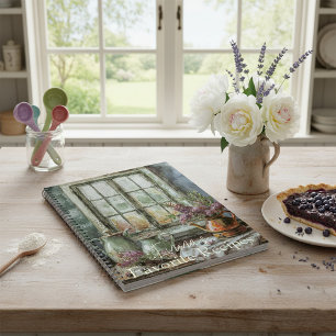Vintage country kitchen personalised recipe notebook