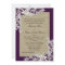 Vintage Country Lace Design and Burlap Purple