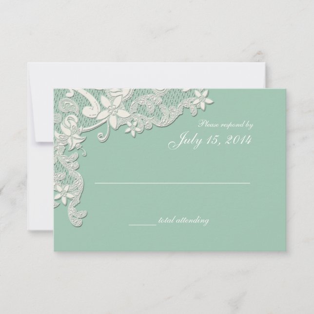 Vintage Country Lace Style Design Mint Response (Front)