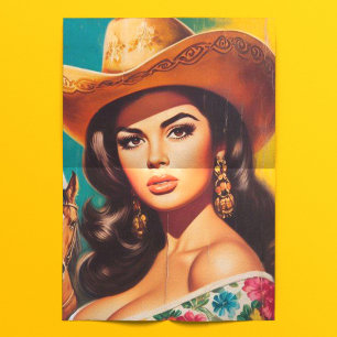 Vintage Country Pin-up Tissue Paper