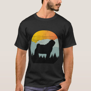 Vintage Country Retro Sun Sky Pug Dog Gift T-Shirt