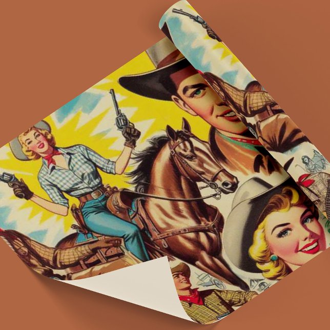 Vintage Country Seamless Illustration Wrapping Paper (Creator Uploaded)