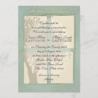 Vintage Country Window Pane Wedding