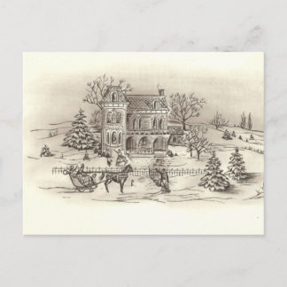 Vintage Countryside Postcard