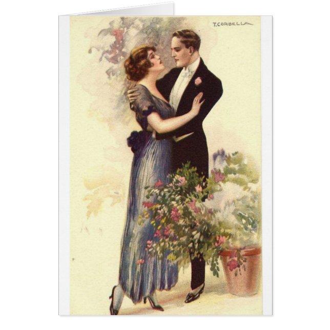 Vintage Couple - A Loving Embrace, (Front)