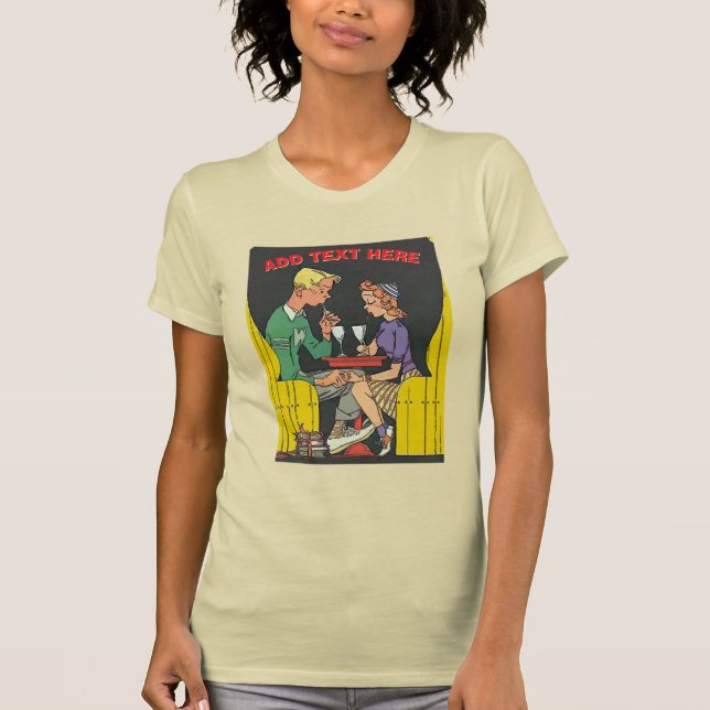 Vintage Couple with Soda T-Shirt (Front)